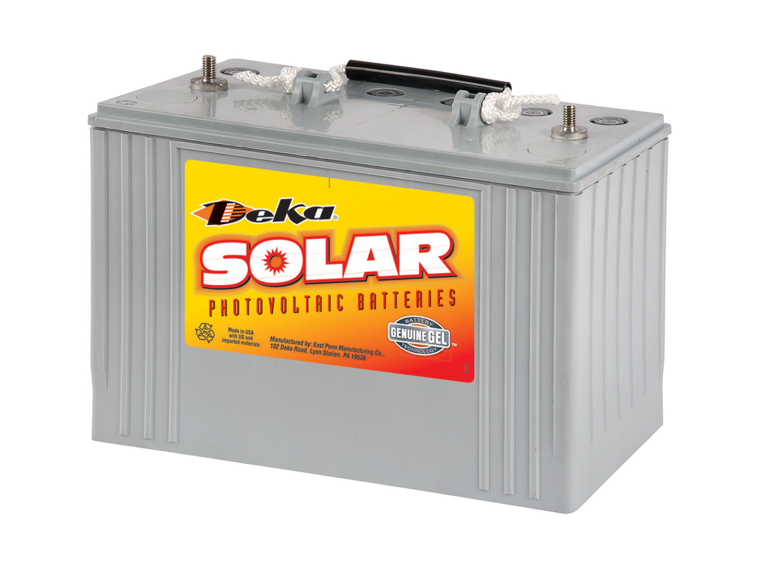 Battery, 12V, 108Ah at C/100, GEL, MK 8G31-DEKA Deep Cycle Solar