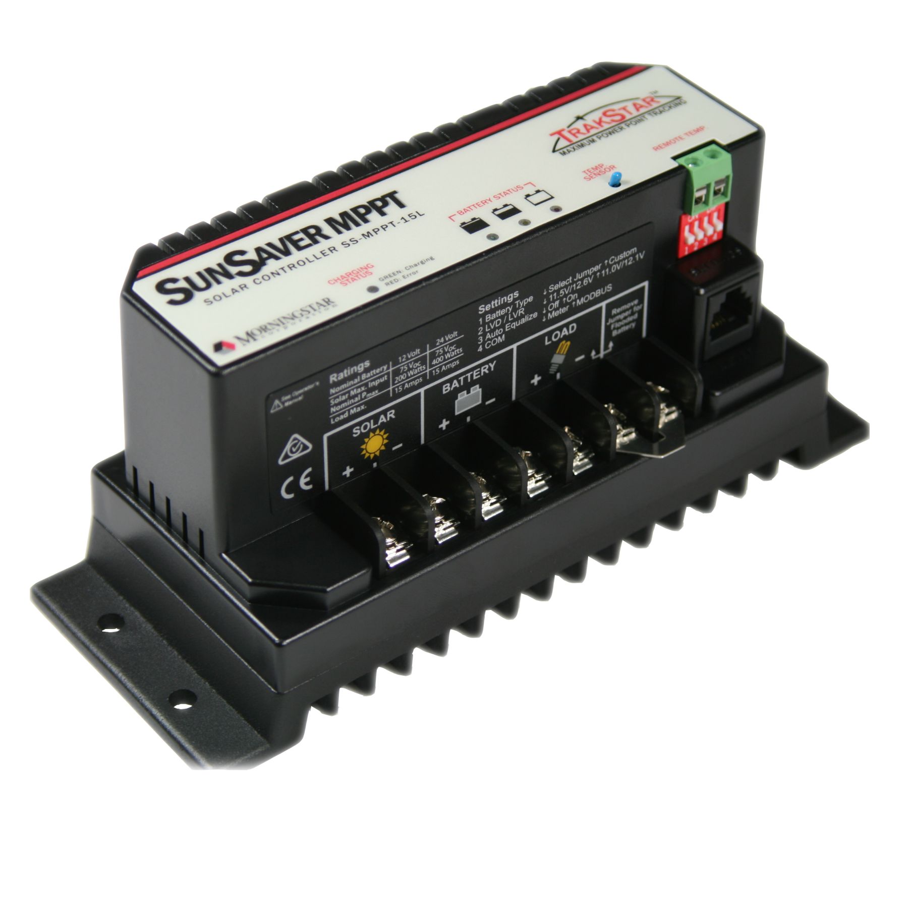 003267 - Charge Controller,12-24VDC,15A,MPPT,LVD,MOR SS-MPPT-15L